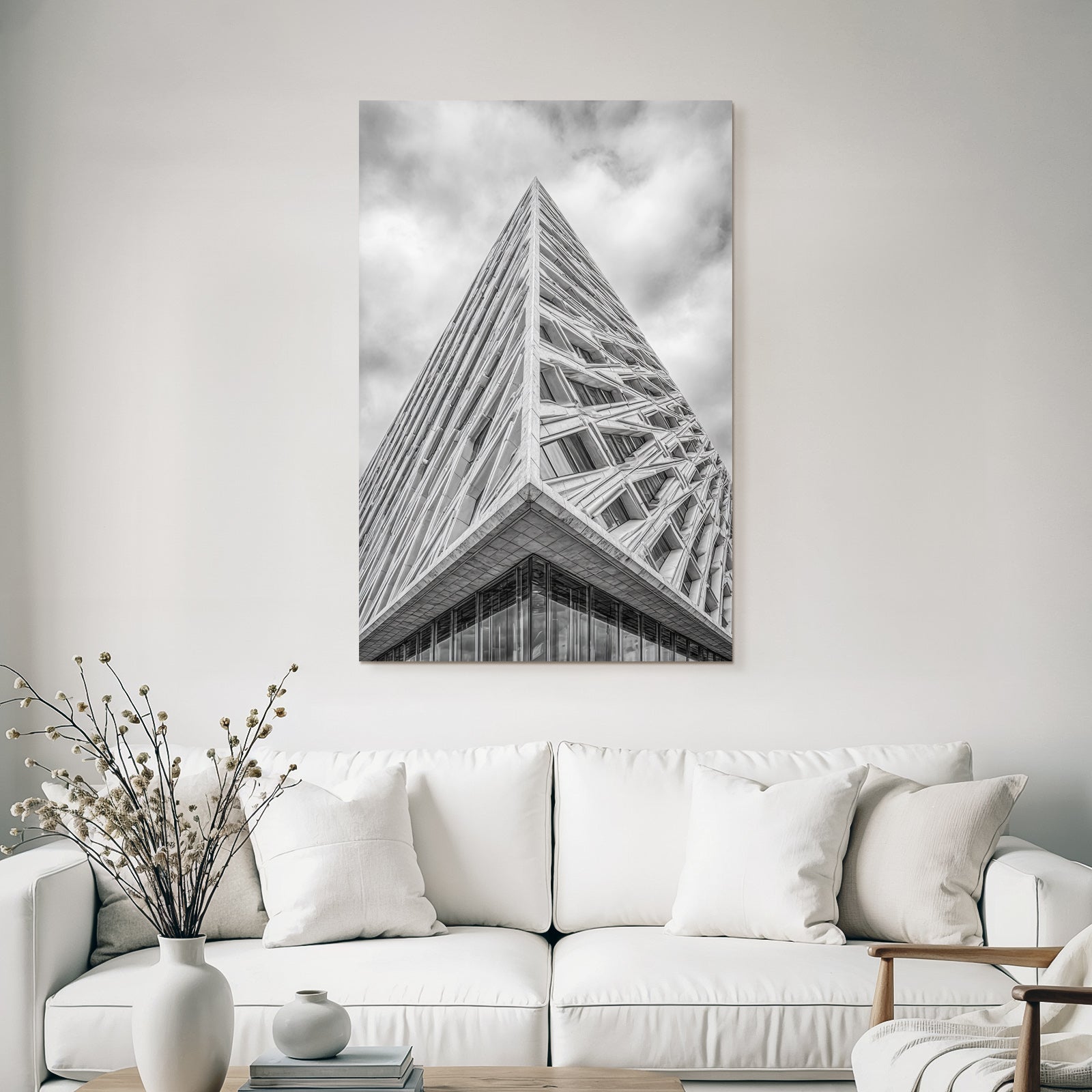 Moderne Moderne Geometrisches Design Monochrom
