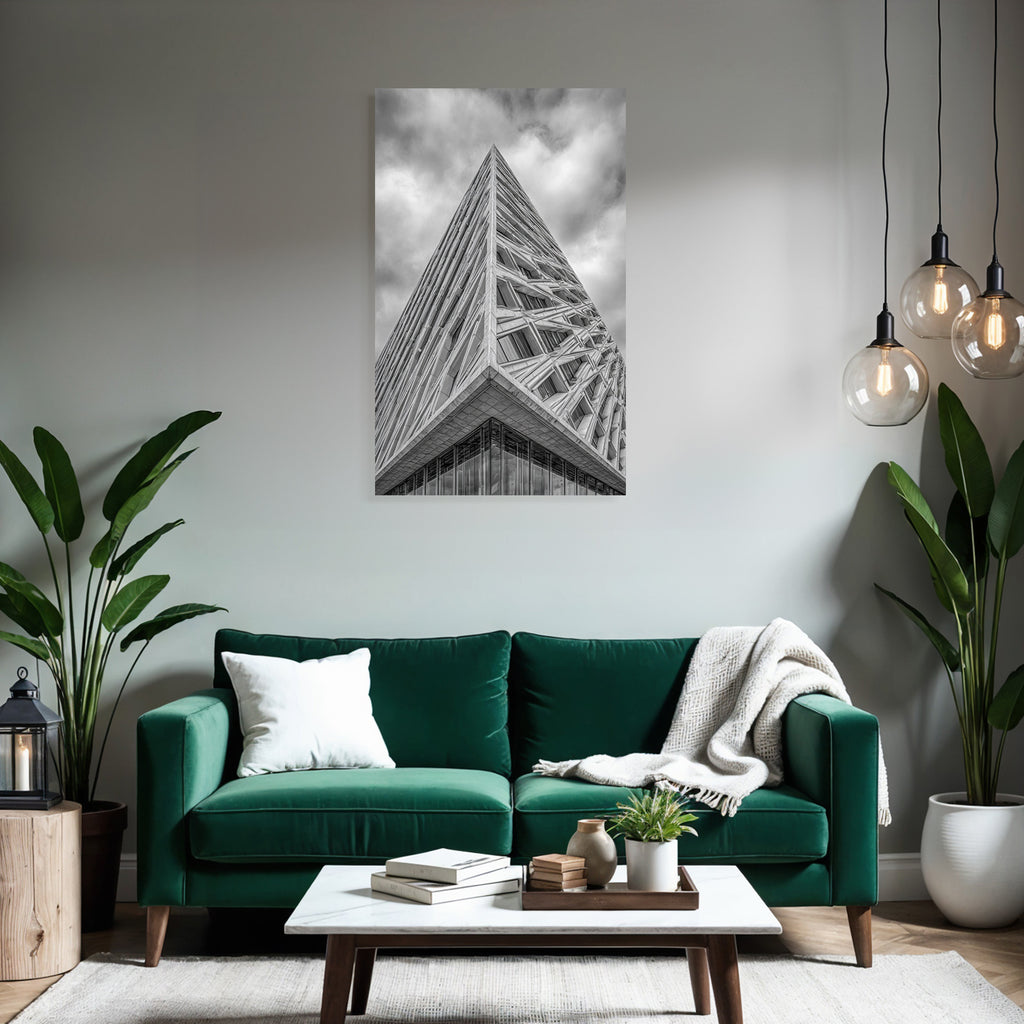 Moderne Moderne Geometrisches Design Monochrom