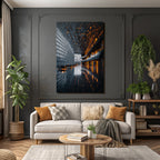 Moderne Moderne Innenraum Mit Anspruchsvoller Beleuchtung Und Wanddesign
