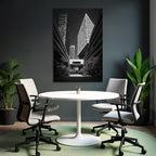 Moderne Moderne Städtische Szene Mit Geometrischen Designs