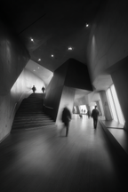 Moderne Moderner Architektonischer Innenraum Mit Dynamischen Wänden Und Treppe | Moderne Architektur | Architektur