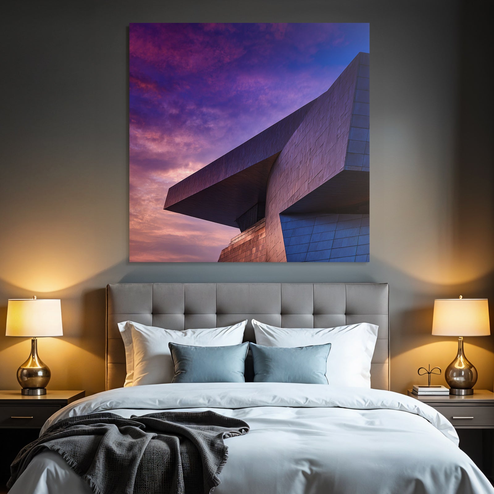 Moderne Moderne Dramatischer Himmel Angular Design