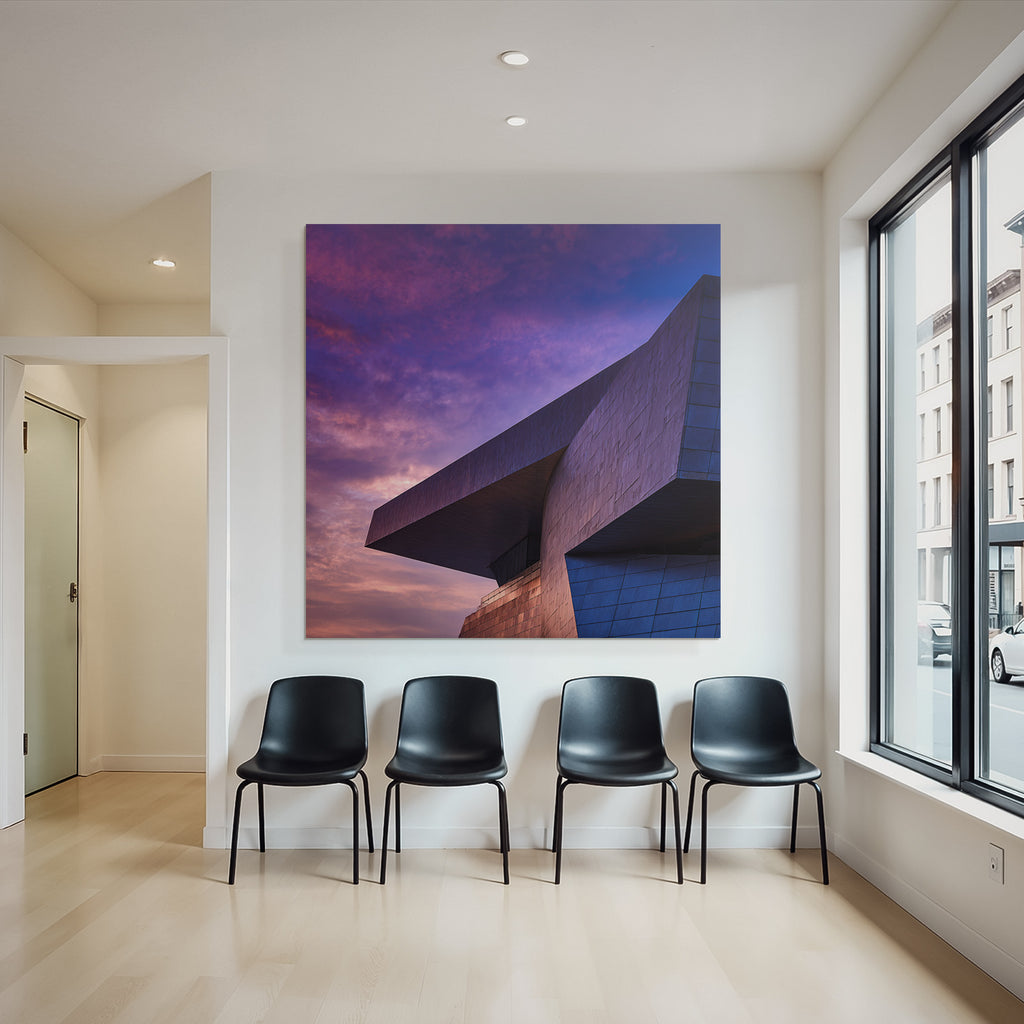 Moderne Moderne Dramatischer Himmel Angular Design