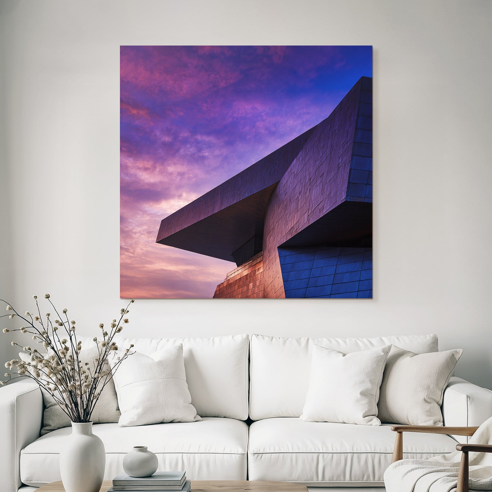 Moderne Moderne Dramatischer Himmel Angular Design
