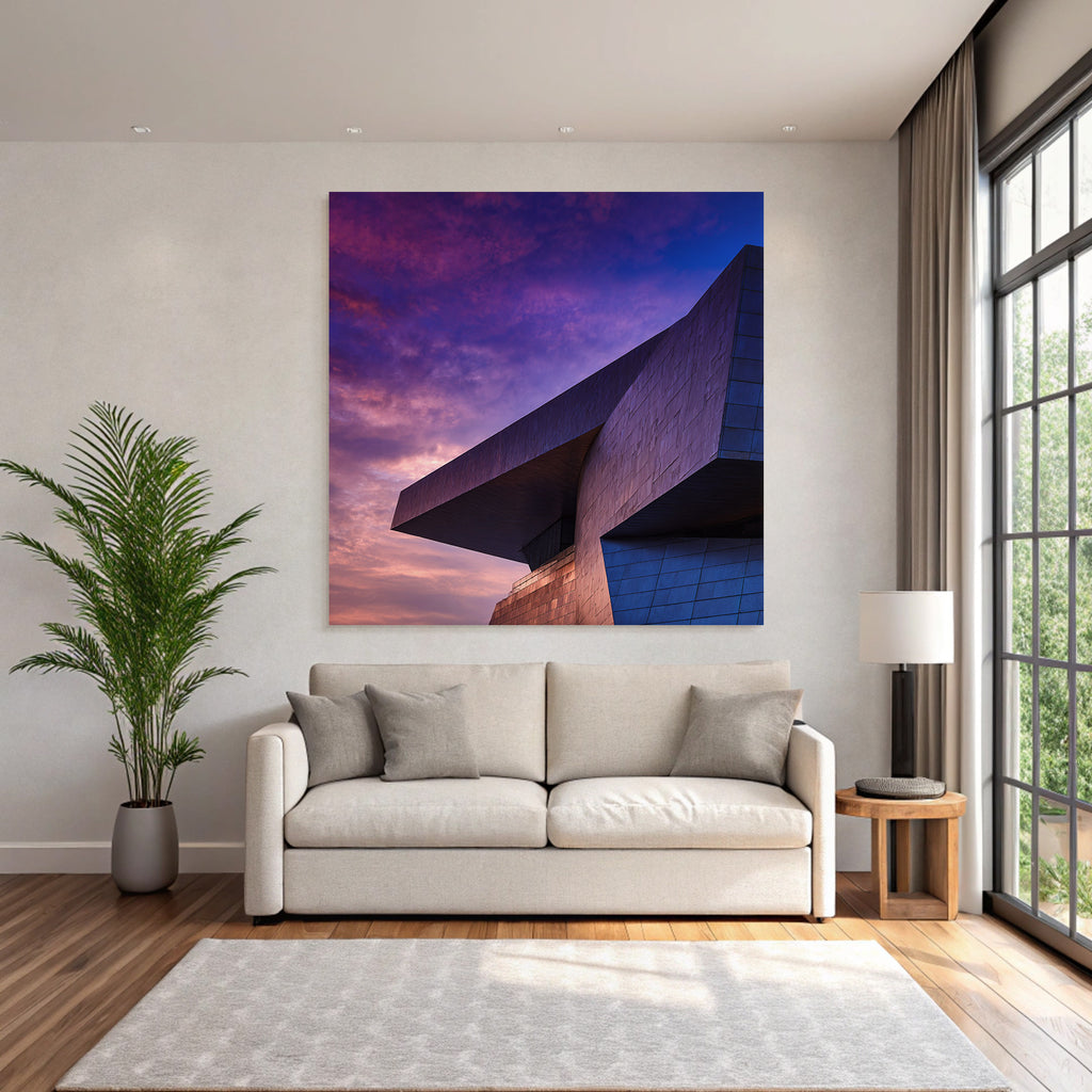 Moderne Moderne Dramatischer Himmel Angular Design