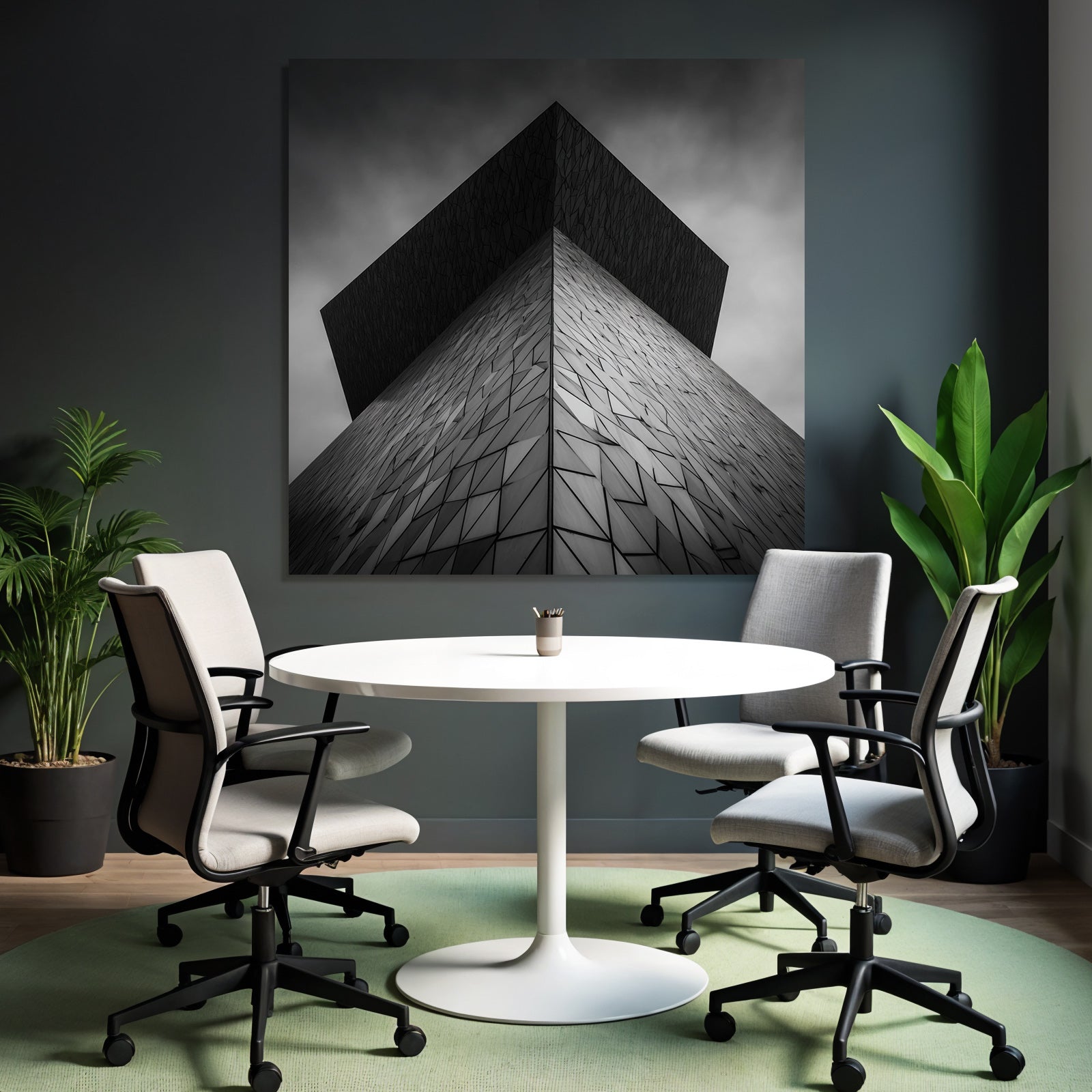 Moderne Moderne Geometrische Patterns Monochromatisch