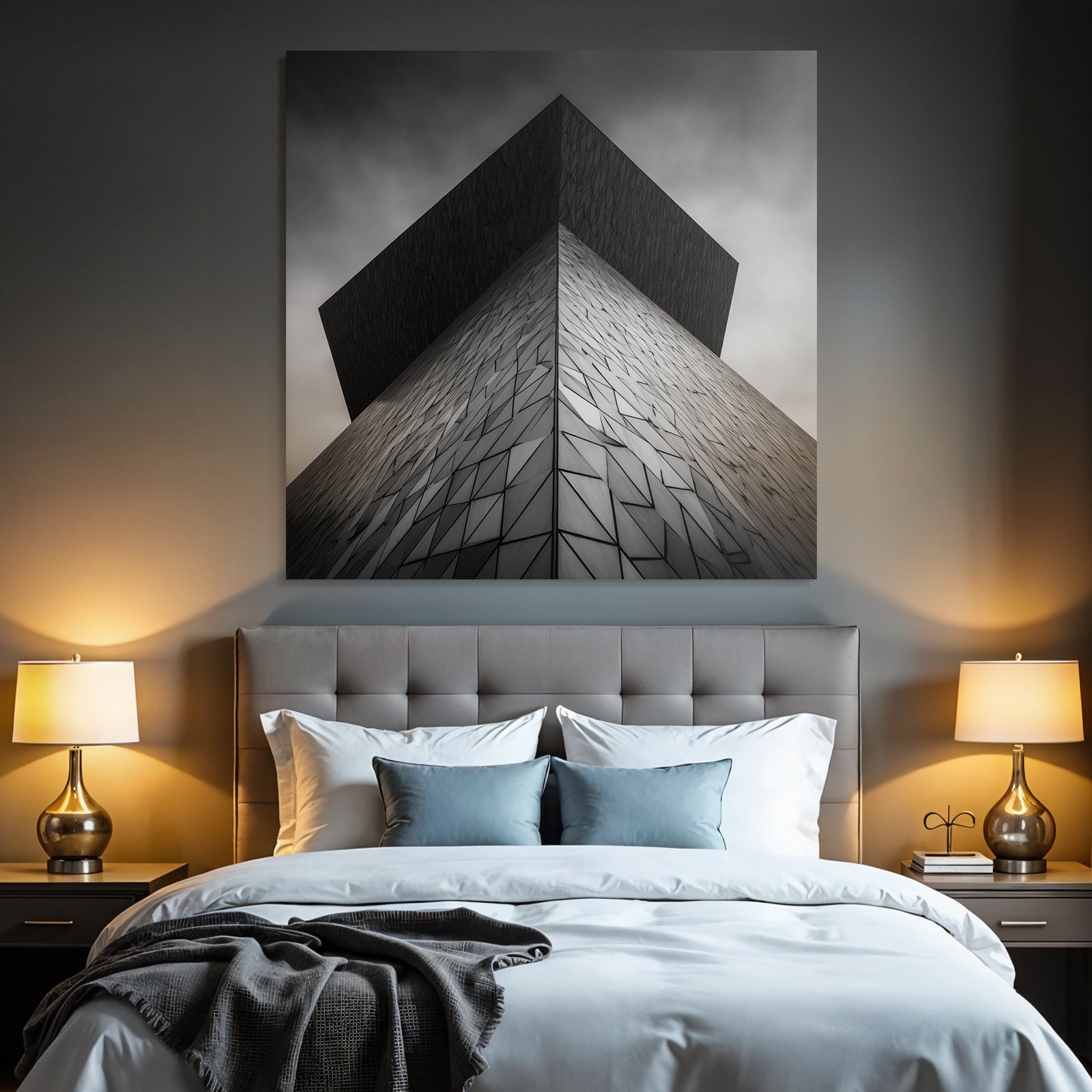 Moderne Moderne Geometrische Patterns Monochromatisch