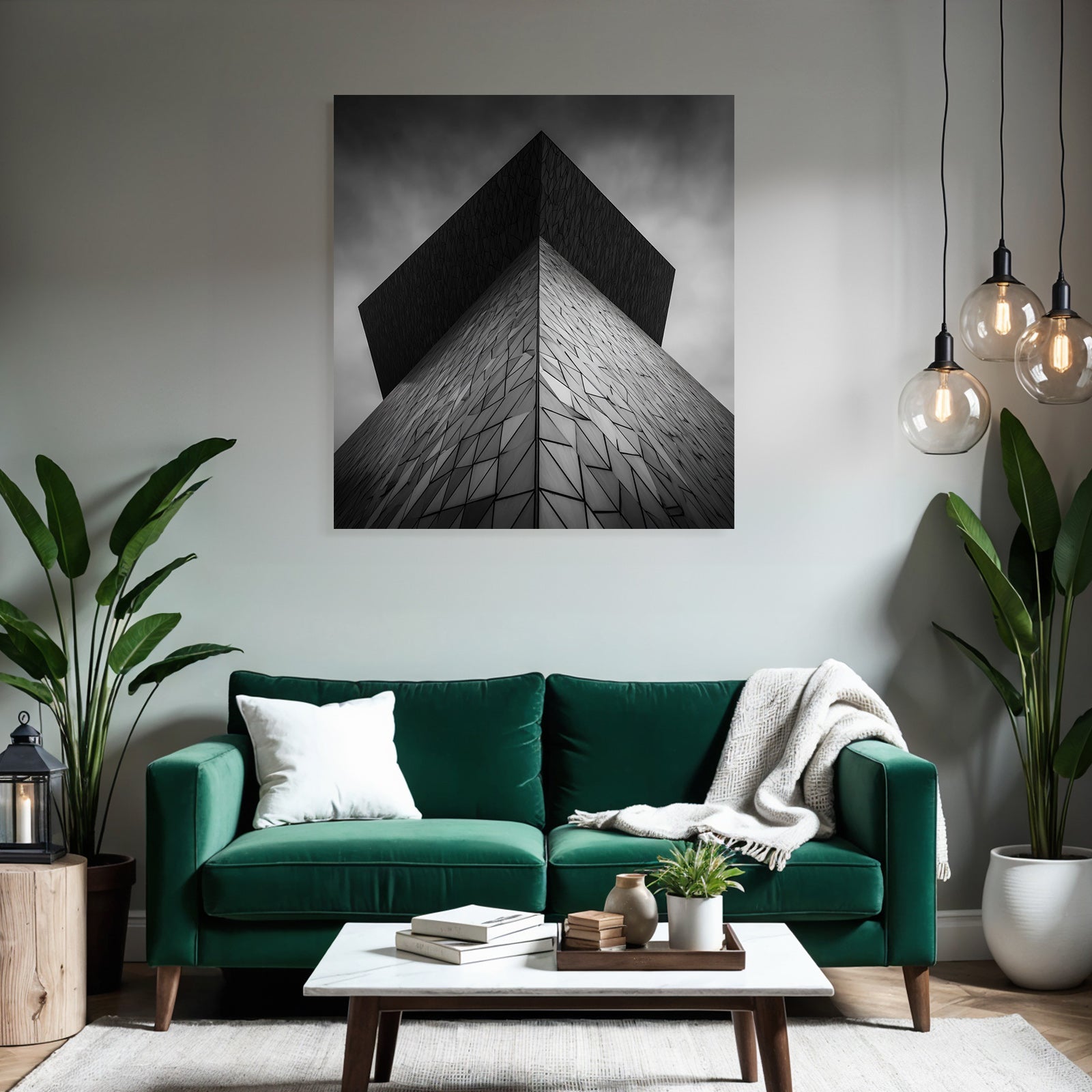 Moderne Moderne Geometrische Patterns Monochromatisch
