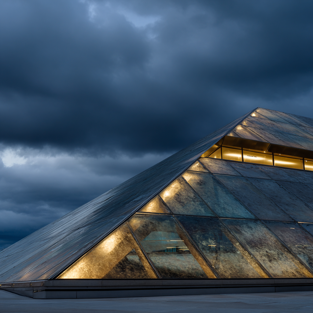 Moderne Moderne Pyramidenform Museum Kulturzentrum | Moderne Architektur | Architektur
