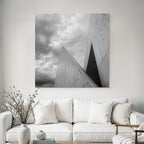 Moderne Moderne Scharfe Winkel Minimalistisches Design Cloudy Sky