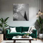 Moderne Moderne Scharfe Winkel Minimalistisches Design Cloudy Sky