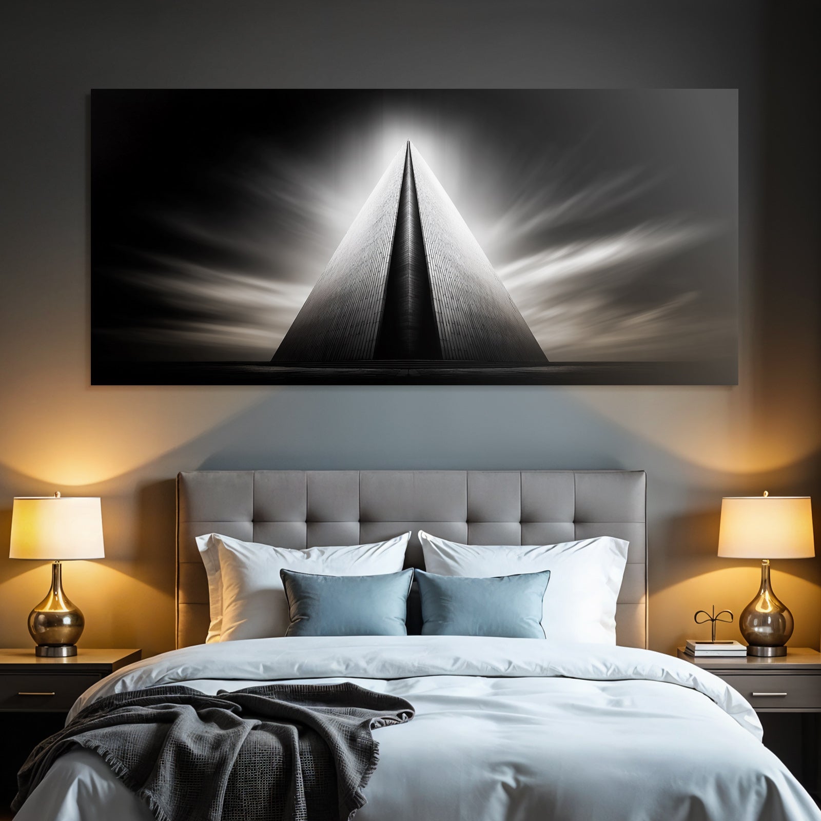 Moderne Abstract Architektonische Struktur Dramatisch Monochromatisch