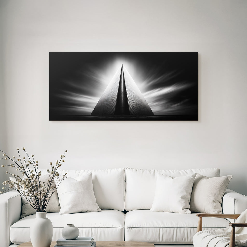 Moderne Abstract Architektonische Struktur Dramatisch Monochromatisch
