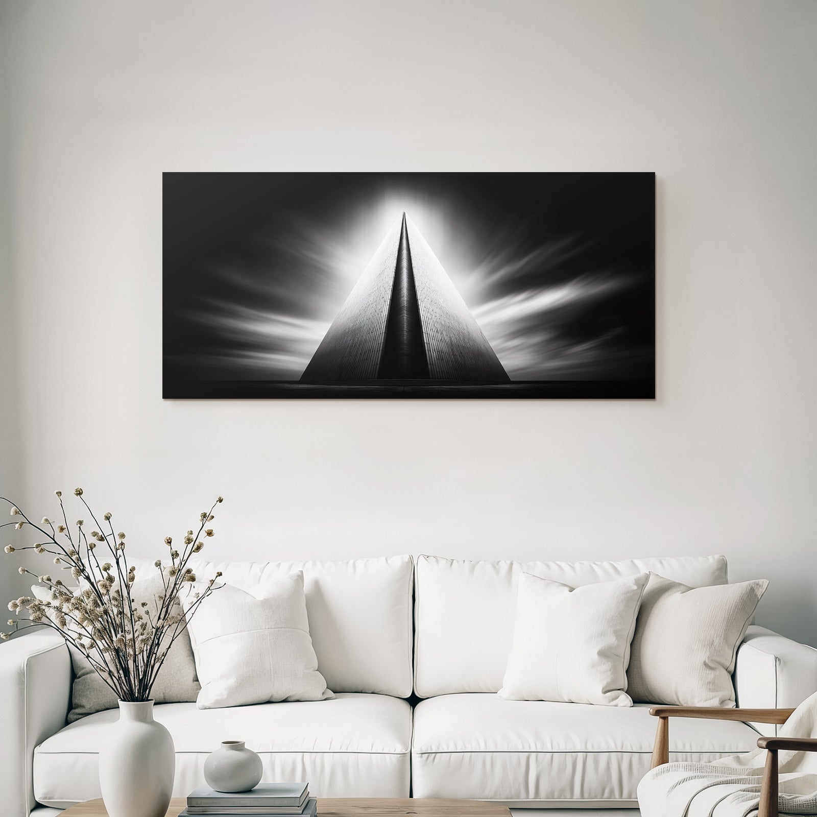 Moderne Abstract Architektonische Struktur Dramatisch Monochromatisch