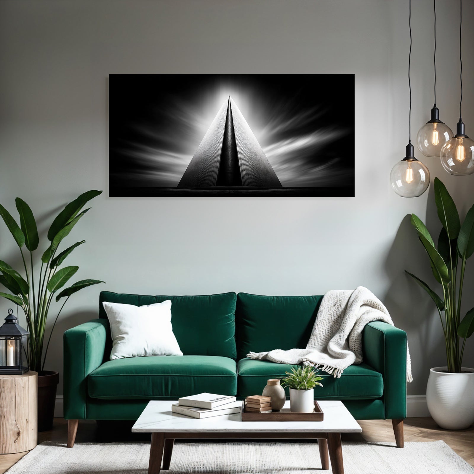 Moderne Abstract Architektonische Struktur Dramatisch Monochromatisch
