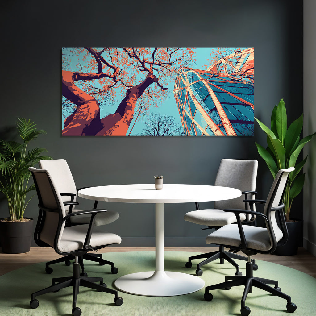 Moderne Baum Und Kreative Bildkomposition