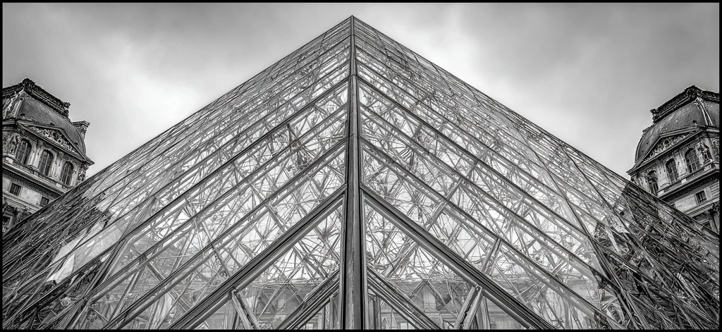Moderne Glas Pyramide Eingang Louvre Museum Paris 2 | Moderne Architektur | Architektur
