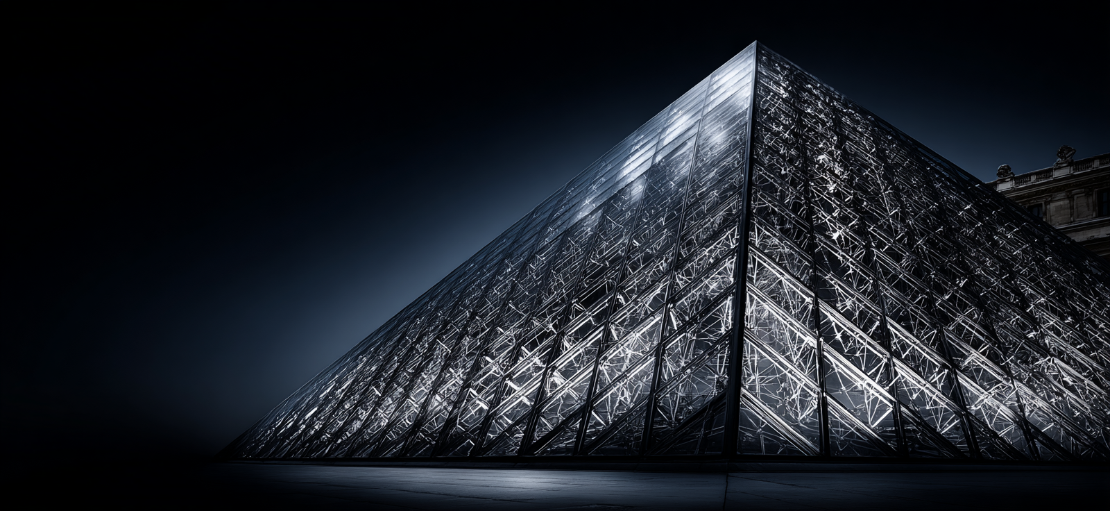 Moderne Glas Pyramide Louvre Museum Paris | Moderne Architektur | Architektur