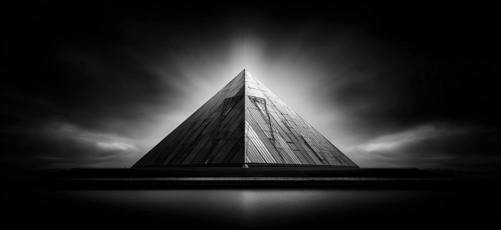 Moderne Grosse Pyramidenstruktur Modern Architektonischer Stil Sw Hintergrund | Moderne Architektur | Architektur