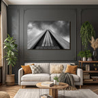Moderne Hochhaus Unter Dramatischem Himmel Sw
