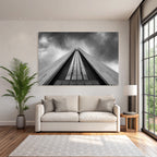 Moderne Hochhaus Unter Dramatischem Himmel Sw