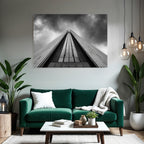 Moderne Hochhaus Unter Dramatischem Himmel Sw