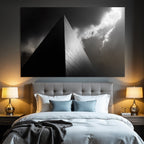 Moderne Hochkontrast Schwarz Weiss Fotografie Gebaude Mit Drama Himmel