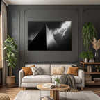 Moderne Hochkontrast Schwarz Weiss Fotografie Gebaude Mit Drama Himmel