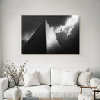 Moderne Hochkontrast Schwarz Weiss Fotografie Gebaude Mit Drama Himmel