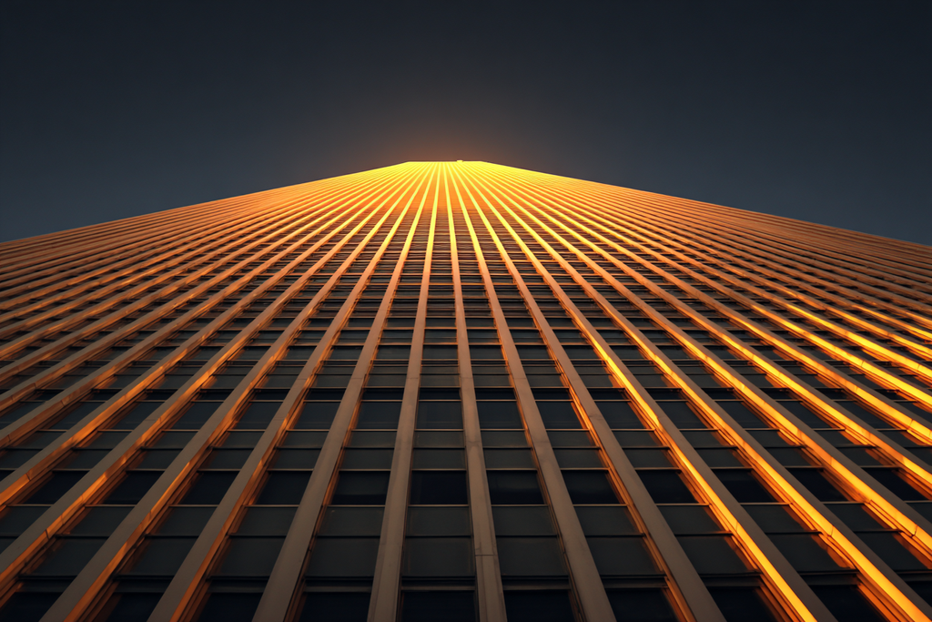 Moderne Hohes Gebäude Im Sonnenlicht Aufgenommen Von Unten | Moderne Architektur | Architektur