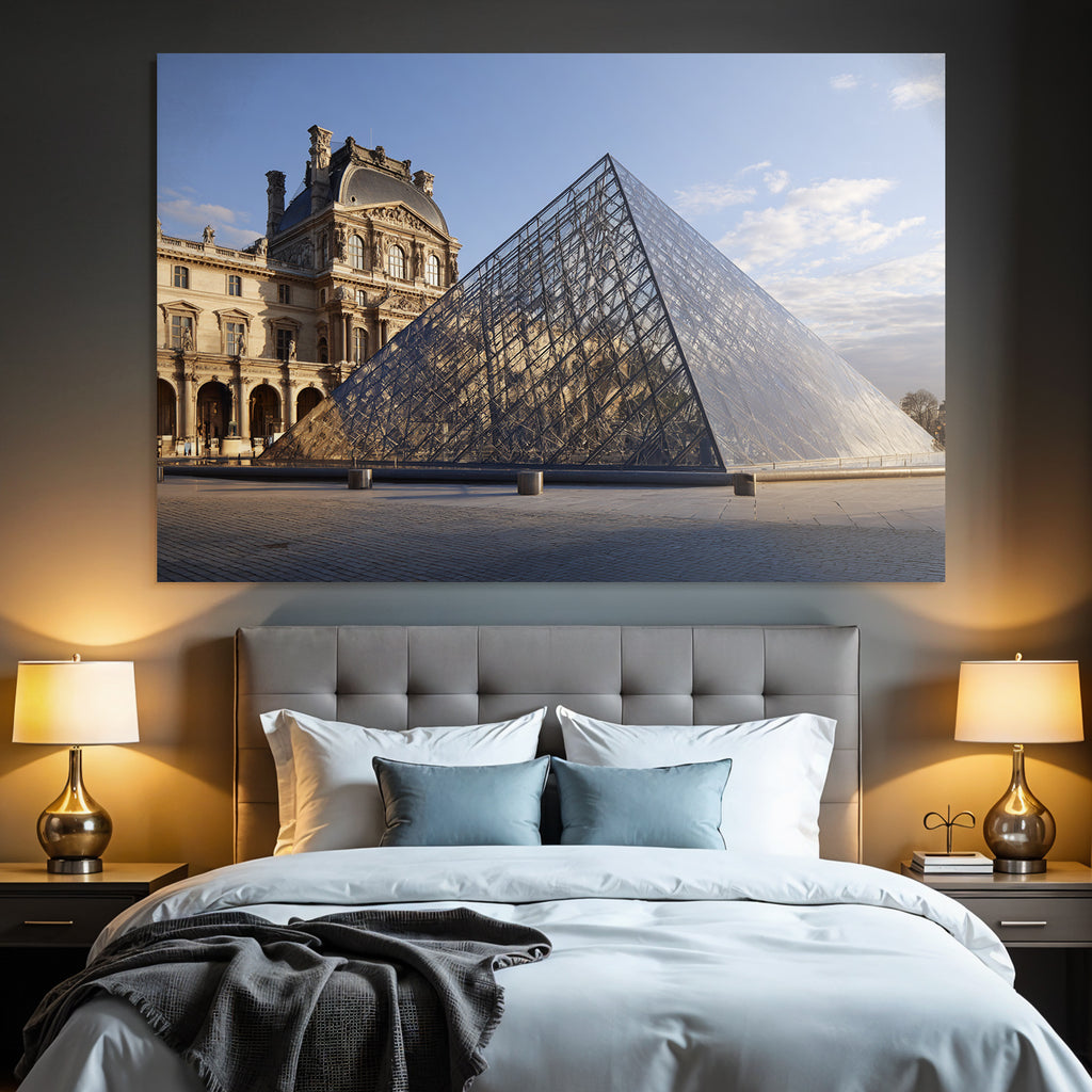 Moderne Louvre Pyramide Historischer Louvre Palast Moderne