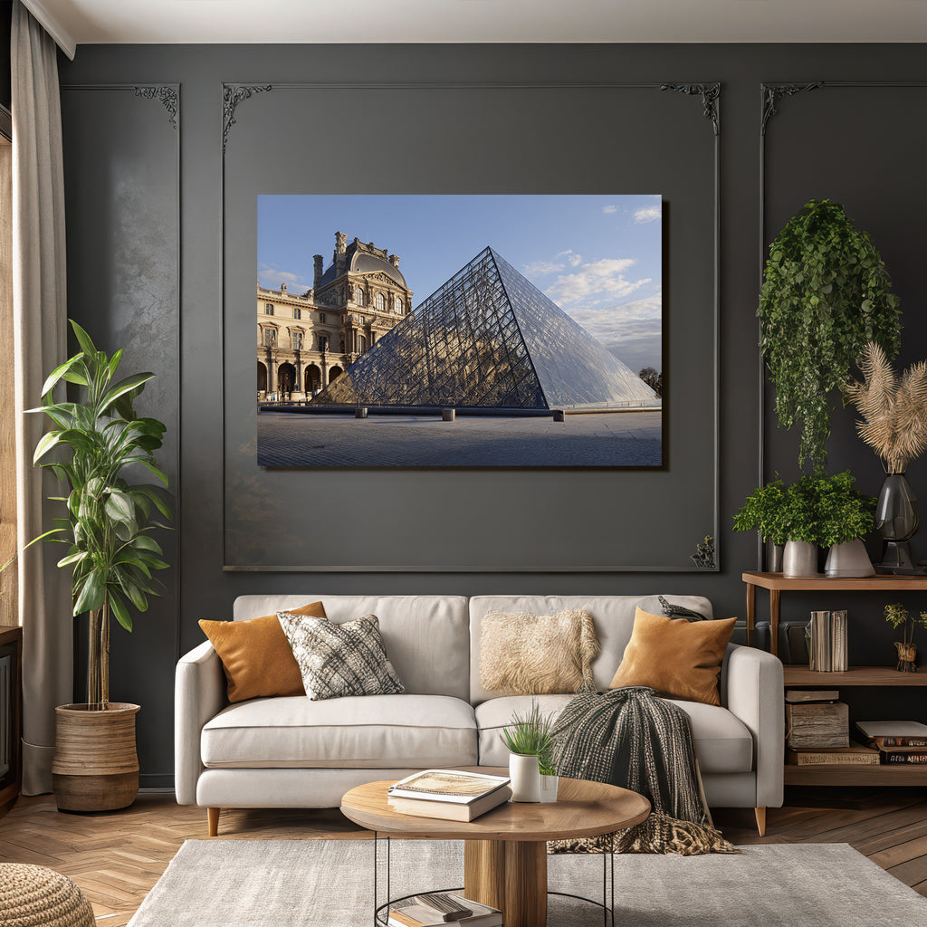 Moderne Louvre Pyramide Historischer Louvre Palast Moderne