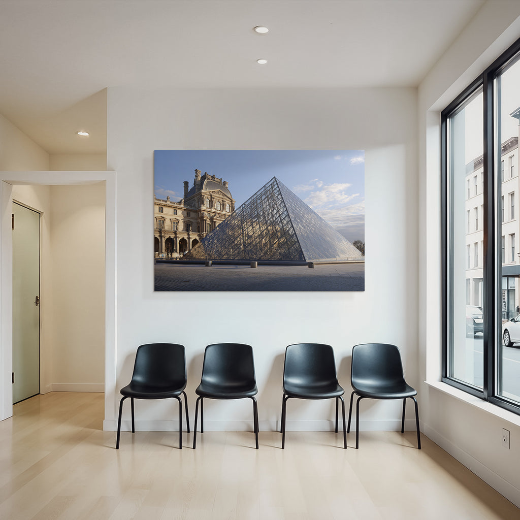 Moderne Louvre Pyramide Historischer Louvre Palast Moderne