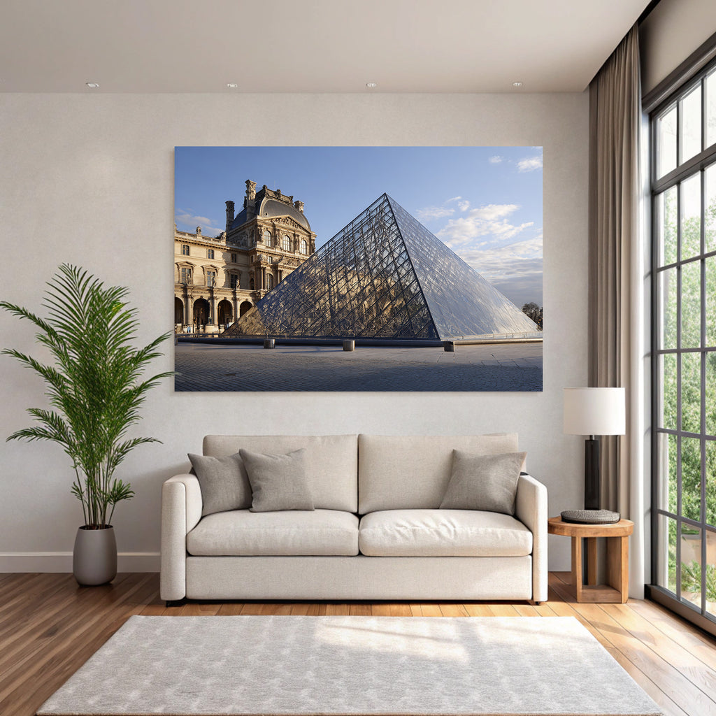 Moderne Louvre Pyramide Historischer Louvre Palast Moderne