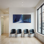 Moderne Minimalistische Landlandschaft Architektonische Struktur Mit Baumweg