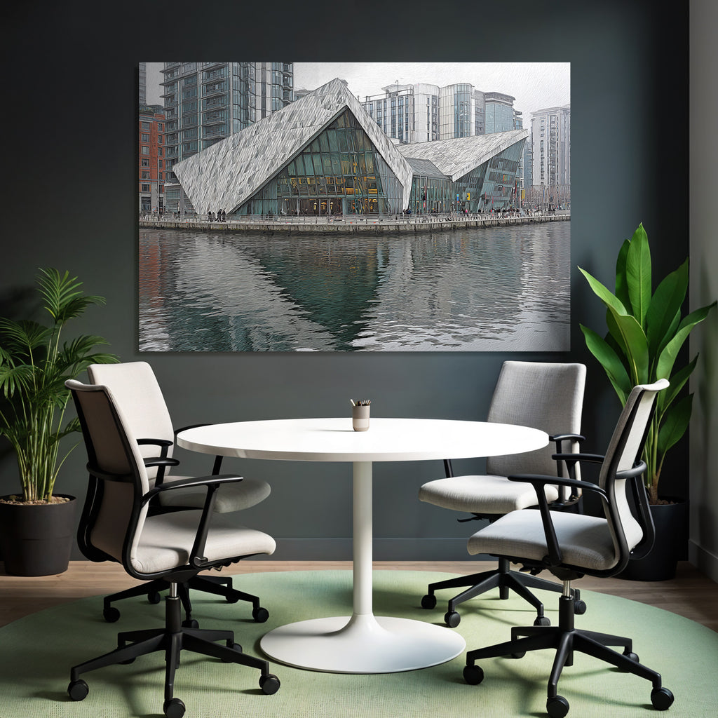 Moderne Moderne Am Wasser Eckdesign Glass Fassade