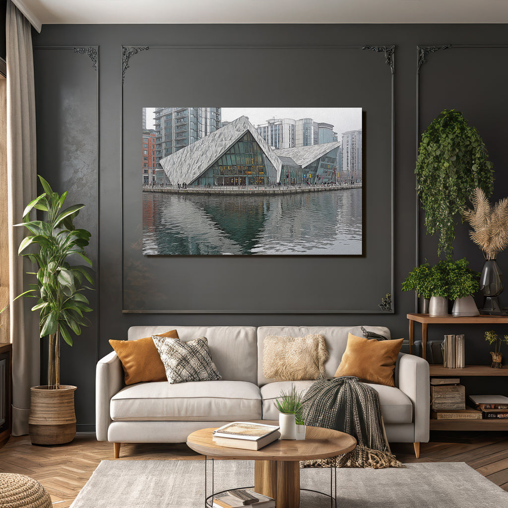 Moderne Moderne Am Wasser Eckdesign Glass Fassade