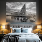 Moderne Moderne Am Wasser Mit Glass Fassade
