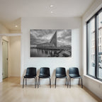 Moderne Moderne Am Wasser Mit Glass Fassade