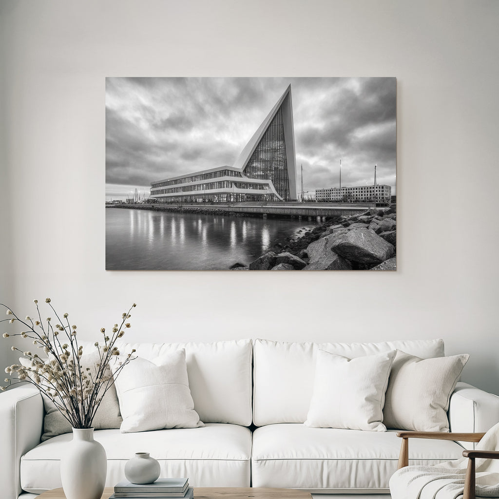 Moderne Moderne Am Wasser Mit Glass Fassade