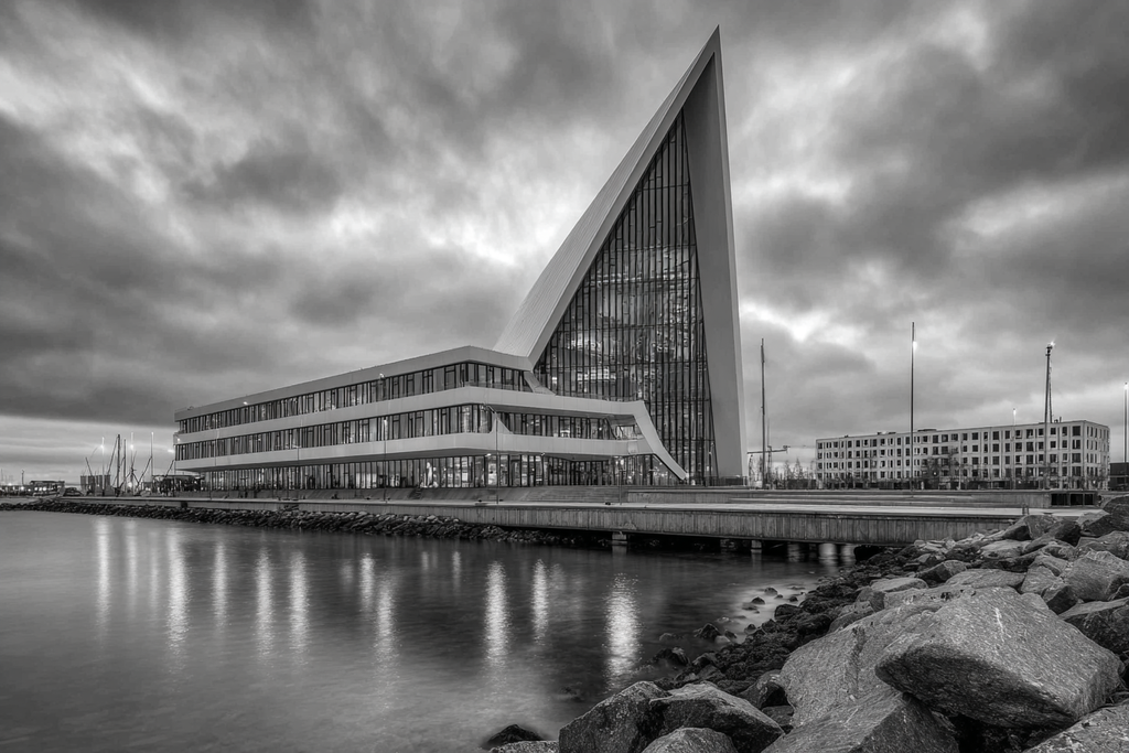 Moderne Moderne Am Wasser Mit Glass Fassade | Moderne Architektur | Architektur