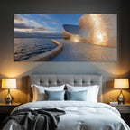 Moderne Moderne Am Wasser Mit Metallischer Fassade
