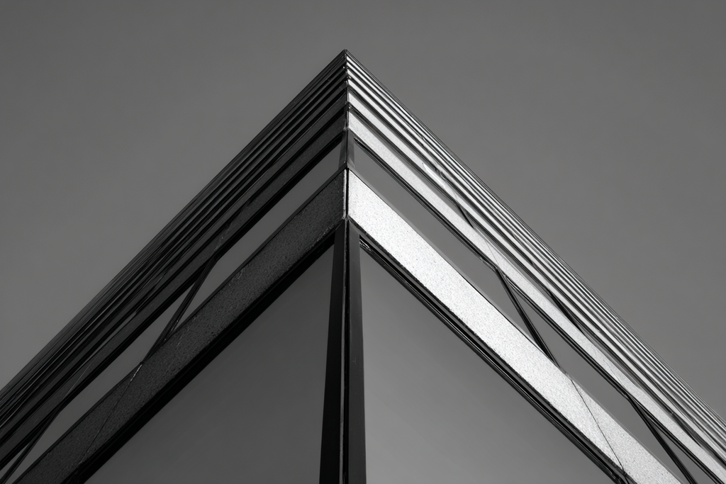 Moderne Moderne Eck Detail Schwarz Weiss | Moderne Architektur | Architektur