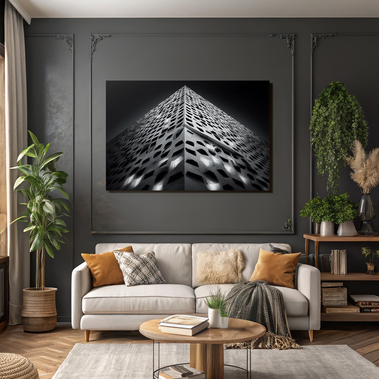 Moderne Moderne Geometrisches Design Mit Muster Von Aussparungen