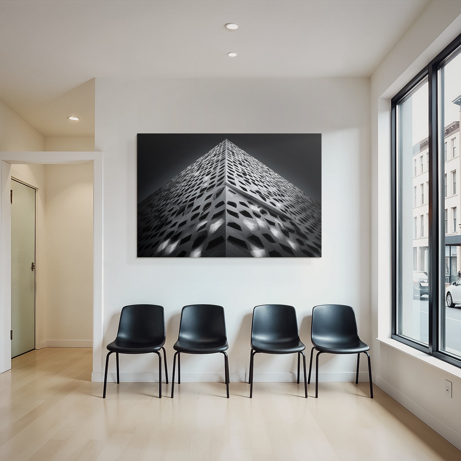 Moderne Moderne Geometrisches Design Mit Muster Von Aussparungen