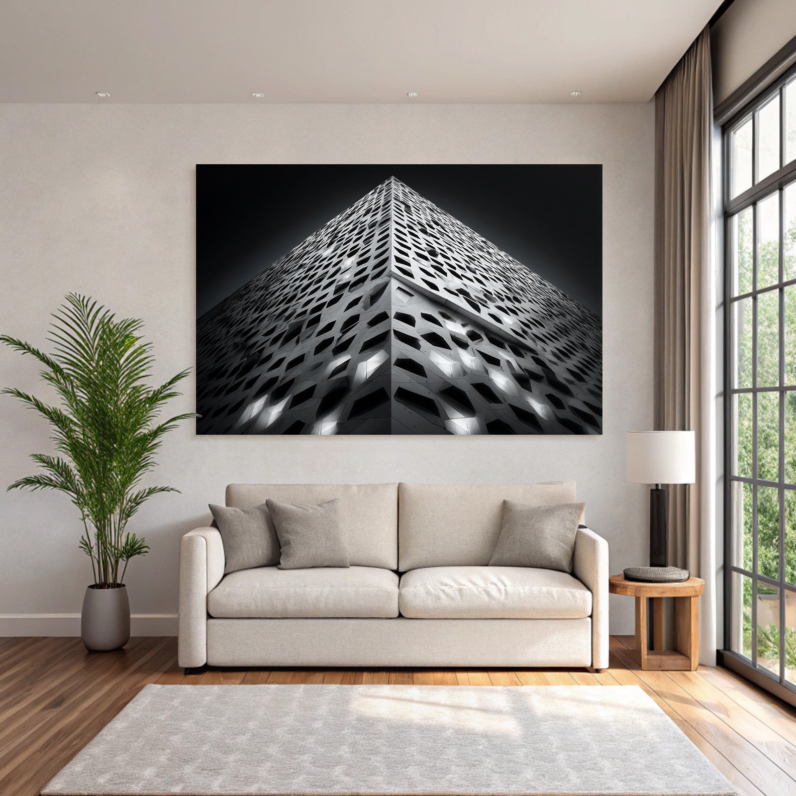 Moderne Moderne Geometrisches Design Mit Muster Von Aussparungen