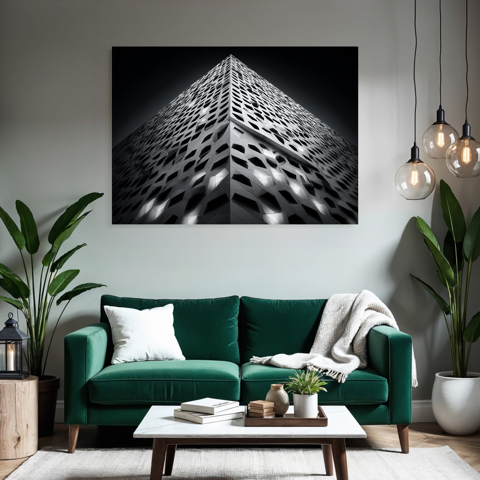 Moderne Moderne Geometrisches Design Mit Muster Von Aussparungen