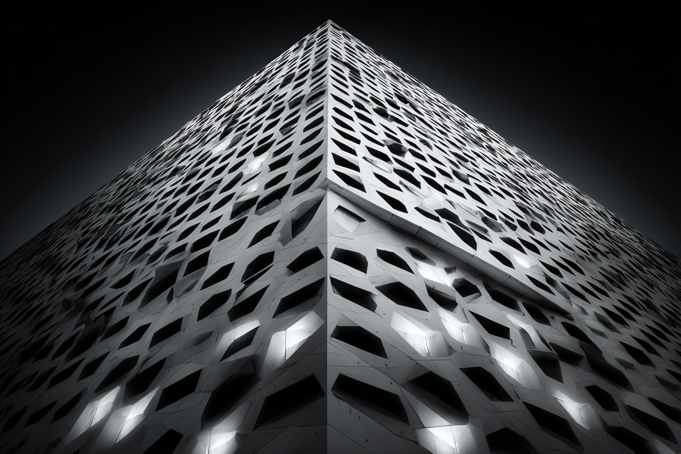 Moderne Moderne Geometrisches Design Mit Muster Von Aussparungen | Moderne Architektur | Architektur
