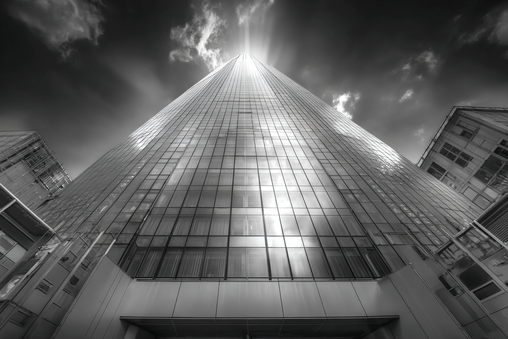 Moderne Moderne Glassgebäude Von Unten Sicht Reflexionen Im Himmel | Moderne Architektur | Architektur