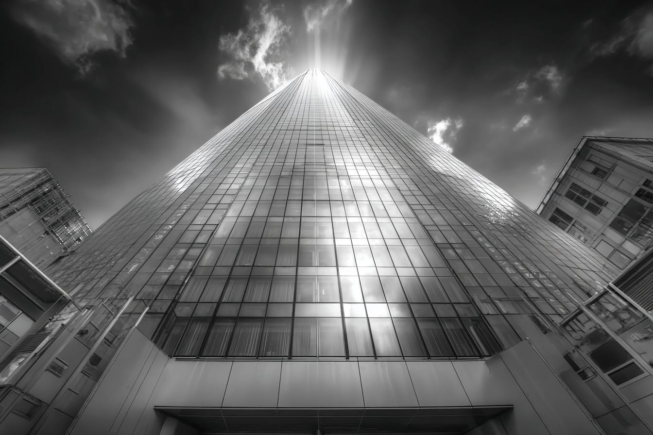 Moderne Moderne Glassgebäude Von Unten Sicht Reflexionen Im Himmel | Moderne Architektur | Architektur